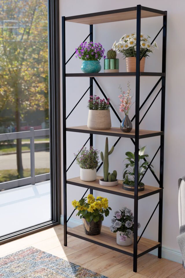 TİTAN Saksılık Saksı Çiçek Standı Rafı Dekoratif Çok Amaçlı Saksılık 150x60cm ATLANTİKÇAM