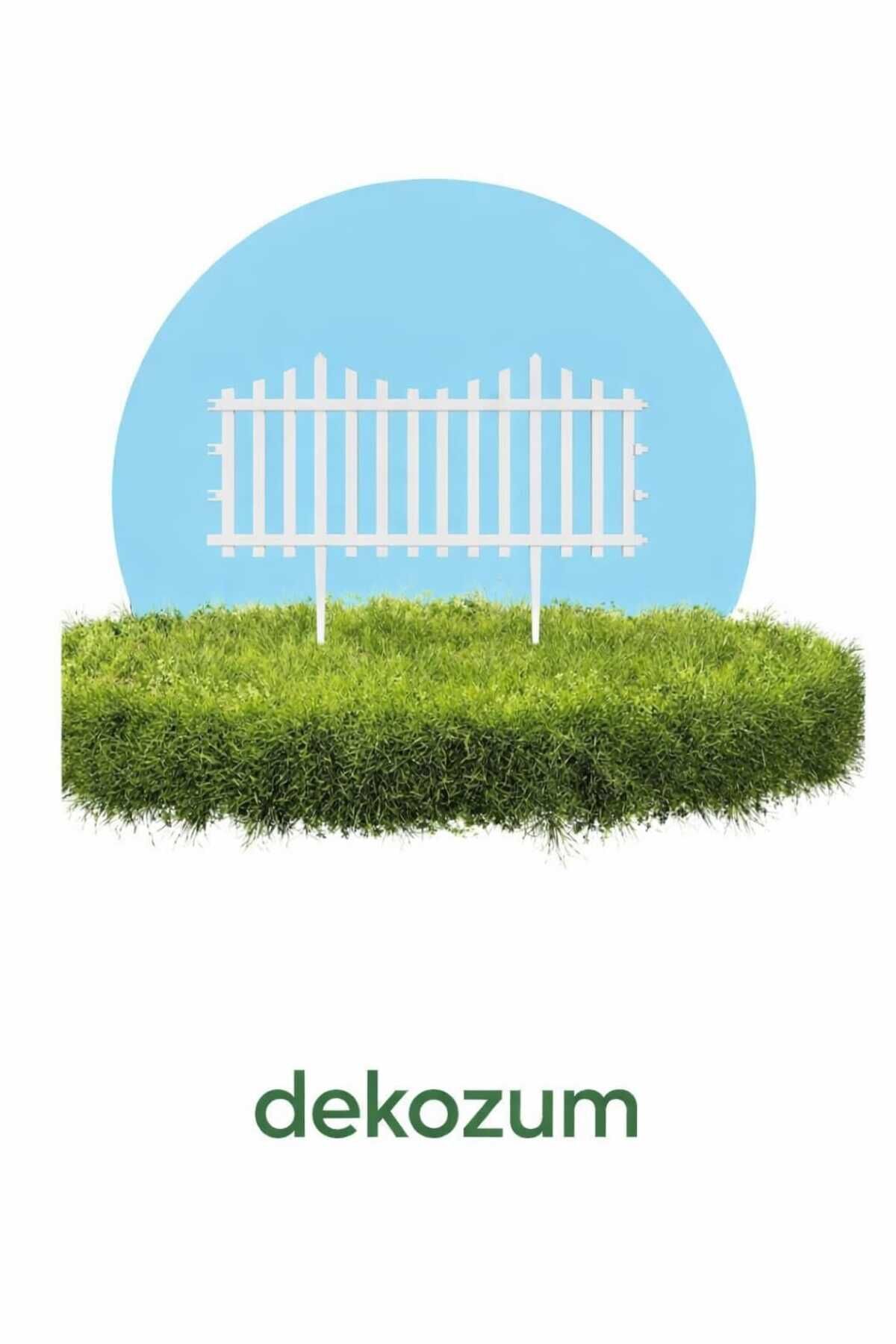 FLOWERS Bahçe Çiti Dekoratif Bahçe Çiti Plastik Beyaz Çit Tek Peyzaj Çiti Çiçek Koruma Çiti 1 ADET Beyaz 2 adet